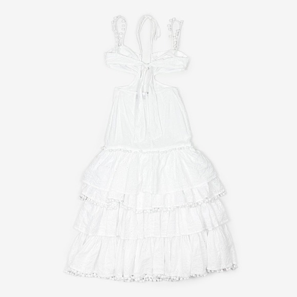 Majorelle Shauna Maxi Dress Size XXS White Cotton Eyelet Boho Romantic Bridal - Picture 4 of 6